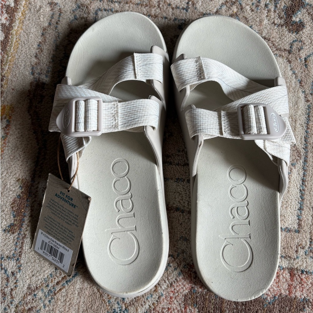 Chaco NWT Chillos Slide in Bracken White (size 8)